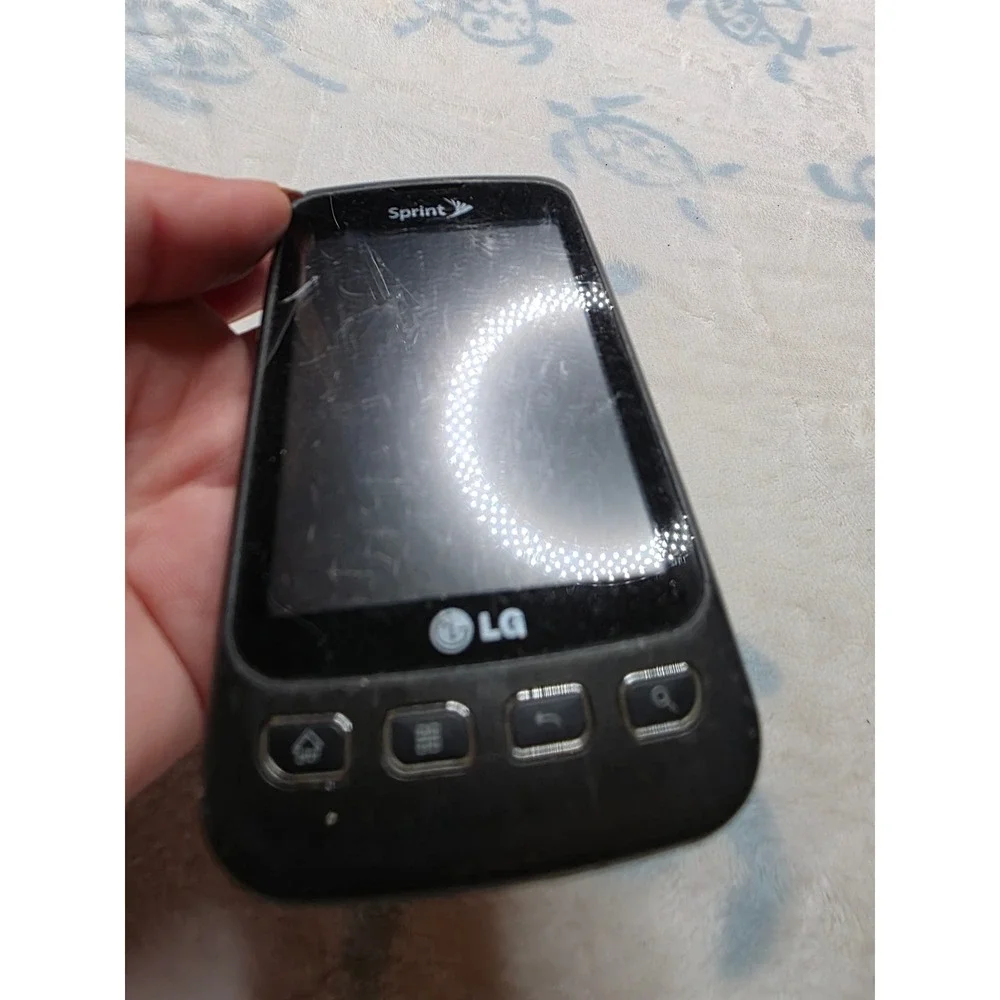 LG Optimus S‎ LS670 Sprint Android Smartphone Black 3.2MP Camera Vintage